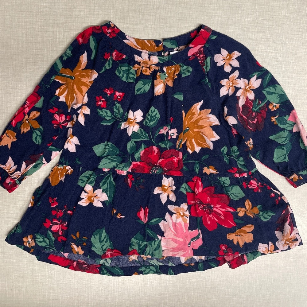 Toddler girls fall peplum